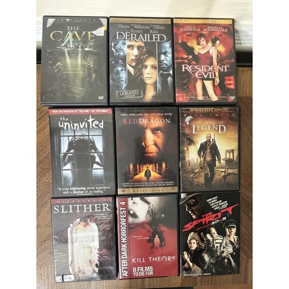 Lot 4 Horror Terror Haunting's Scary Movies DVD Red Dragon Creep BTK & Derailed - Picture 2 of 3